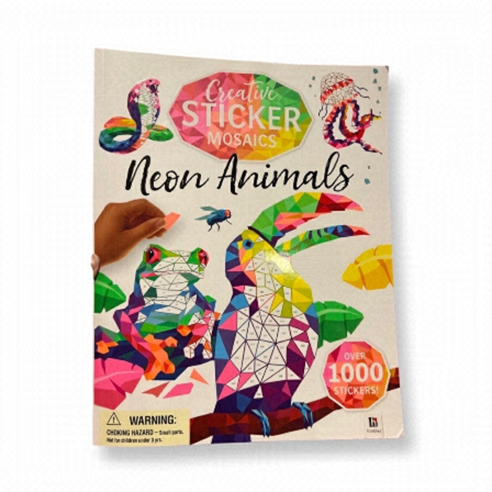 Creative Sticker Mosaics Neon Animals